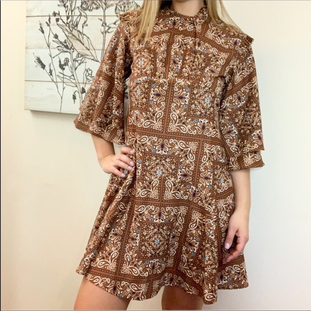 Love + Harmony 'Pippa' High Neck Peasant Dress